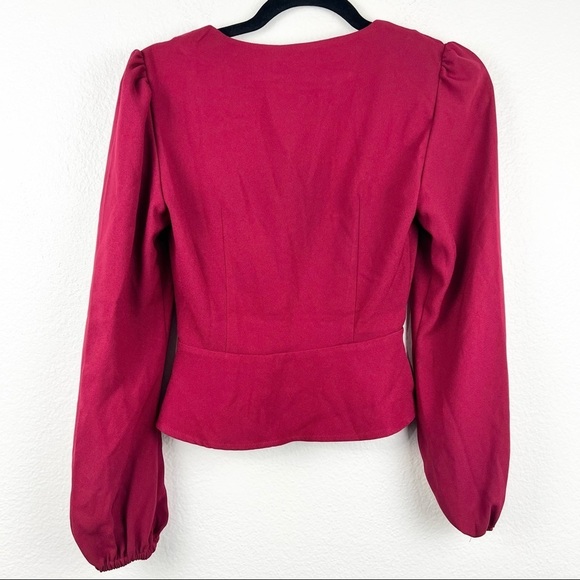 THE FIFTH LABEL Chemistry Long Sleeve Wrap Top, Red, Size XXS, NWT! - Picture 10 of 11